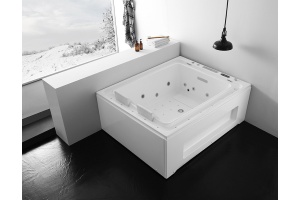 Акриловая ванна Gemy 185х150 с гидромассажем (G9268 K) - 2