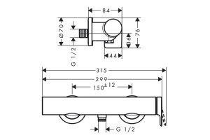 Смеситель для душа Hansgrohe Vivenis матовый черный - 2