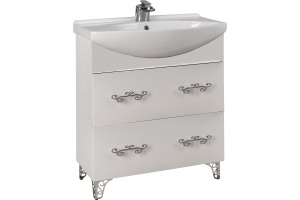 Тумба с раковиной Bellezza Маргарита 75 белая