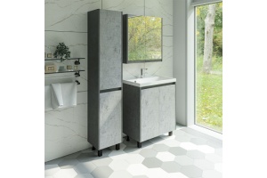 Зеркало-шкаф Stella Polar Кибэла 70 серый - 2