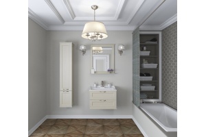 Комплект мебели подвесной Aquaton Леон 65 бежевый - 2