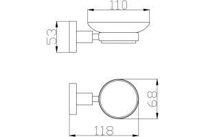 Мыльница подвесная Rav Slezak Colorado золото - 2