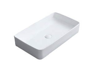 Раковина накладная CeramaLux N 60.5 см белый (9396)