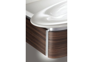 Тумба с раковиной Jacob Delafon Presquile 130 белый лак, 1 ящик - 3