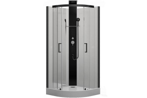 Душевая кабина Black&White Galaxy 90х90 черная с гидромассажем