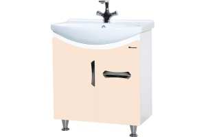 Тумба для комплекта Bellezza Лагуна 65 с ящиком, бежевая