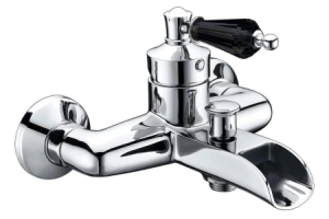 Смеситель для ванны Boheme Vogue хром с черным Swarovski