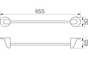 Полотенцедержатель Veragio Oscar OSC-5221.CR хром - 2