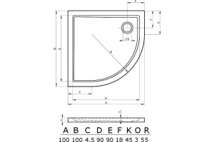 Душевой поддон Riho Zurich 100x100 см (DA9200500000000) - 2