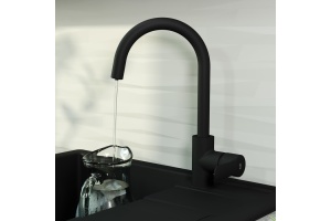 Смеситель IDDIS Cuba для кухонной мойки, черный CUBBLFJi05 - 2