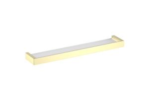 Полка в ванную стеклянная Timo Petruma золото матовое