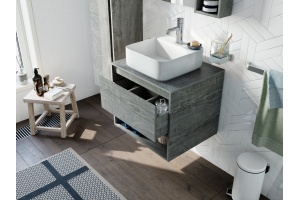 Тумба с раковиной STWORKI Карлстад 60 дуб рошелье, роверелла - 3