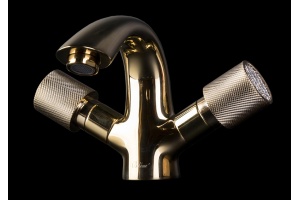 Смеситель для раковины Boheme Royal Cristal золото - 2