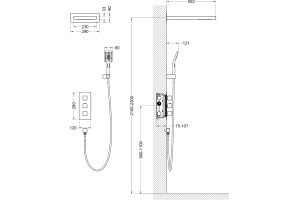 Душевой комплект Timo Petruma SX-5039/03SM черный - 2