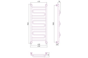 Полотенцесушитель водяной ДР 