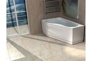 Акриловая ванна Акватек Медея 170x95 L, вклеенный каркас - 2