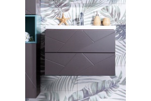 Мебель для ванной Бриклаер Кристалл 70 софт графит - 3