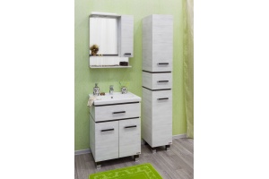 Шкаф-пенал Sanflor Техас венге, северное дерево светлое, R - 2