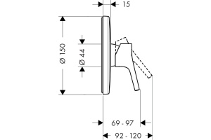 Смеситель Hansgrohe Talis S 72606000 для душа - 2