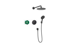 27959670 HG Set 8 в 1 (27623670+27413670+26530670+15743670+01800180+28331670+27454670+28272670) душевой комплект, матовый черный