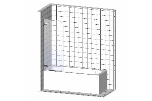 Шторки для ванной Ravak  80 см (7QR40C00Z1) - 3