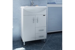 Тумба с раковиной Санта Уют 55 белый