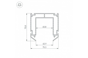 Профиль-держатель Arlight MAG-STRETCH-45-2000 032752(2) - 3