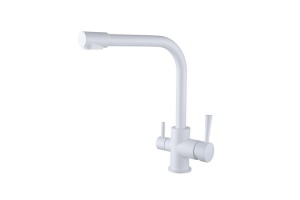 Смеситель Kaiser Merkur 26044-10 для кухонной мойки, белый