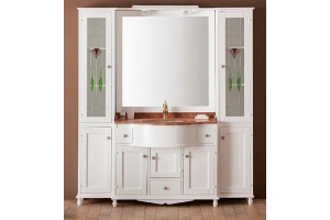 Шкаф-пенал для ванной Cezares Star белый (STCOL.06) - 2