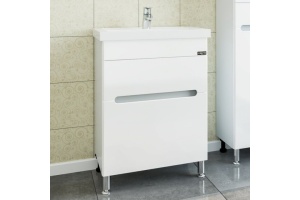 Тумба с раковиной напольная Санта Лондон 60 белый