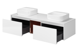 Тумба под раковину Misty Севан 150 белая глянцевая - 3