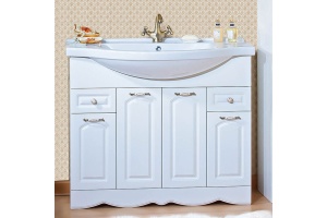 Мебель для ванной Бриклаер Анна 100 белая - 2