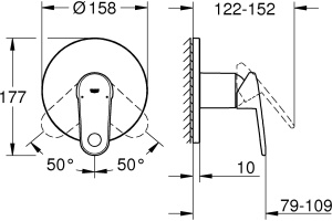 Смеситель Grohe Europlus 24059002 для душа - 2