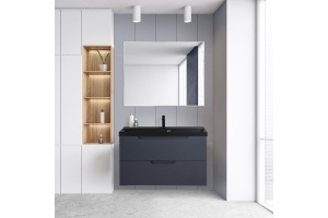 Комплект мебели BelBagno Vittoria 90 черный матовый