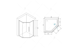 Душевой уголок Rgw Stivol 79x79 см (32328188-11) - 2