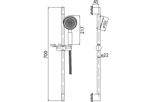 Душевой гарнитур BelBagno Vittoria VIT SAL CRM - 3