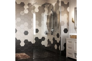 Душевая перегородка Wasserkraft Rossel 28W39 90 см, профиль хром