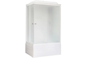 Душевая кабина Royal Bath 100x80 R стекло матовое задняя стенка белая