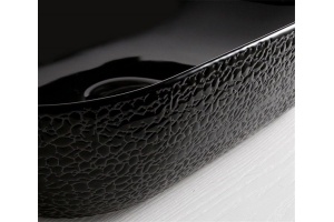 Раковина накладная CeramaLux NC 50 см черный (D1302H004) - 3