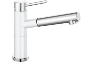 Смеситель для кухонной мойки Blanco Alta белый, хром (515327)