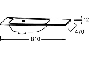 Раковина мебельная Jacob Delafon Nona L 80 белый - 2
