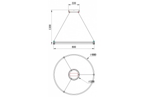 Подвесной светильник Stilfort Tooring 4006/05/01PL - 3