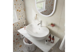 Мебель для ванной DIWO Элиста 100 белый мрамор, с раковиной Самара 0116 - 2