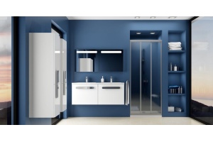 Душевая дверь в нишу Ravak ASDP3-80 Grape, профиль сатин - 2