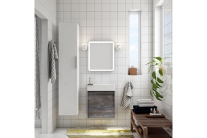 FAMILY База под раковину подвесная с одной распашной дверцей, Pino Esotica, 500x270x500, Family-500-1D-SO-PE