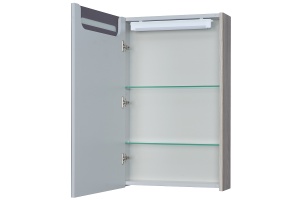 Зеркало-шкаф Aquaton Сильва 50 с подсветкой светлое дерево - 2