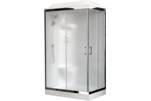 Душевая кабина Royal Bath HP 120х80 L профиль белый стекло матовое