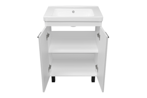 Тумба под раковину Misty Спарта 65 белая матовая - 2