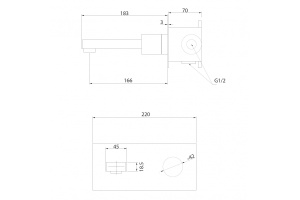 Смеситель для раковины Abber Rund сталь матовый - 3