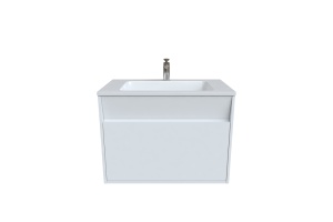 Тумба с умывальником подвесная с ящиками - 3